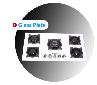 Glass plate gas
