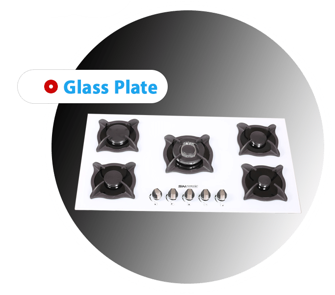 Glass plate gas